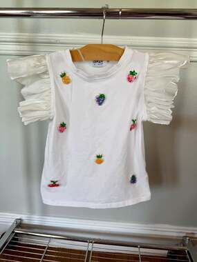 Lola + the boys Fruity Fun Ruffle Tee